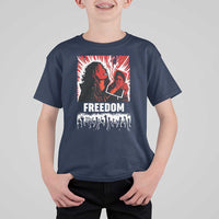 Freedom Iran Women Revolution 2026 T Shirt For Kid Lighting Cigarette with Burning Portrait Graphic
