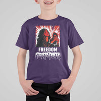 Freedom Iran Women Revolution 2026 T Shirt For Kid Lighting Cigarette with Burning Portrait Graphic