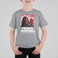 Freedom Iran Women Revolution 2026 T Shirt For Kid Lighting Cigarette with Burning Portrait Graphic