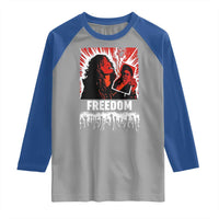 Freedom Iran Women Revolution 2026 Raglan Shirt Lighting Cigarette with Burning Portrait Graphic