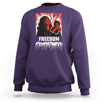 Freedom Iran Women Revolution 2026 Sweatshirt Lighting Cigarette with Burning Portrait Graphic