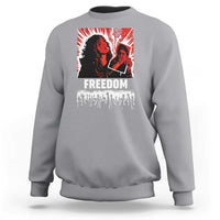 Freedom Iran Women Revolution 2026 Sweatshirt Lighting Cigarette with Burning Portrait Graphic