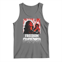 Freedom Iran Women Revolution 2026 Tank Top Lighting Cigarette with Burning Portrait Graphic