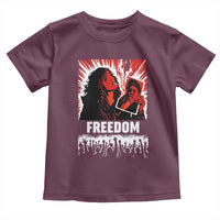 Freedom Iran Women Revolution 2026 Toddler T Shirt Lighting Cigarette with Burning Portrait Graphic
