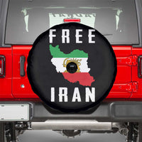 Free Iran Revolution 2026 Spare Tire Cover Sun and Lion Flag Iranian Freedom Justice