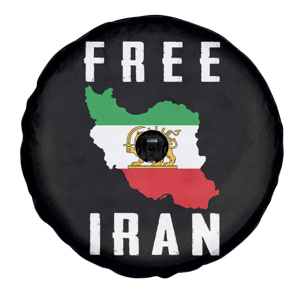 Free Iran Revolution 2026 Spare Tire Cover Sun and Lion Flag Iranian Freedom Justice