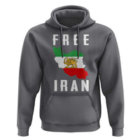 Free Iran Revolution 2026 Hoodie Sun and Lion Flag Iranian Freedom Justice