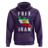 Free Iran Revolution 2026 Hoodie Sun and Lion Flag Iranian Freedom Justice