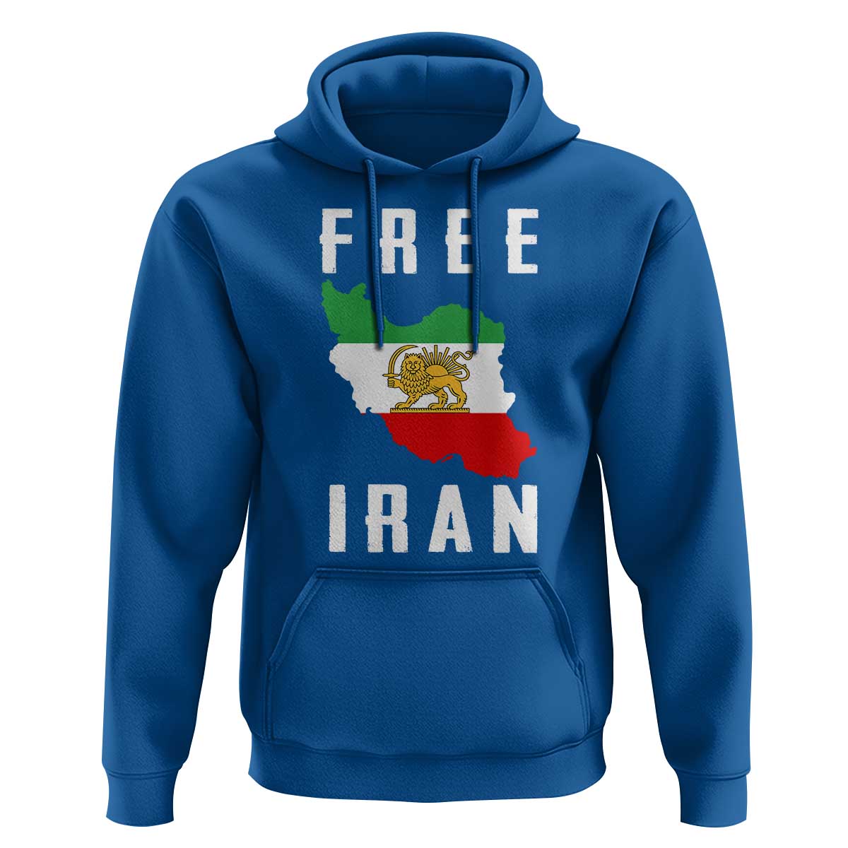 Free Iran Revolution 2026 Hoodie Sun and Lion Flag Iranian Freedom Justice