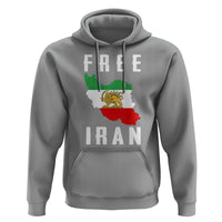 Free Iran Revolution 2026 Hoodie Sun and Lion Flag Iranian Freedom Justice
