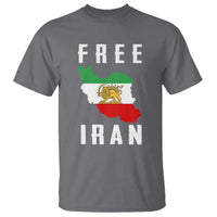 Free Iran Revolution 2026 T Shirt Sun and Lion Flag Iranian Freedom Justice