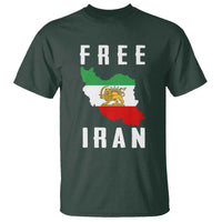 Free Iran Revolution 2026 T Shirt Sun and Lion Flag Iranian Freedom Justice