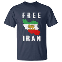 Free Iran Revolution 2026 T Shirt Sun and Lion Flag Iranian Freedom Justice