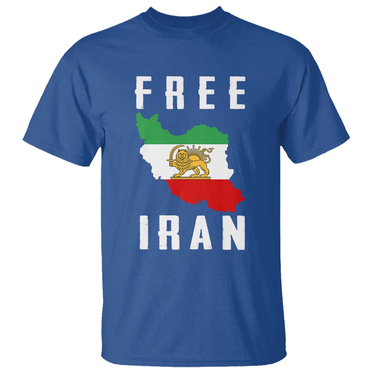 Free Iran Revolution 2026 T Shirt Sun and Lion Flag Iranian Freedom Justice