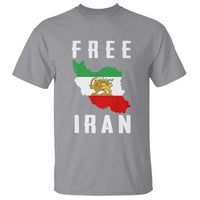 Free Iran Revolution 2026 T Shirt Sun and Lion Flag Iranian Freedom Justice