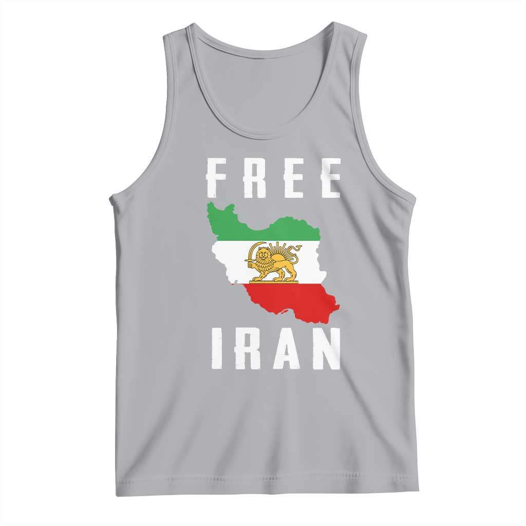 Free Iran Revolution 2026 Tank Top Sun and Lion Flag Iranian Freedom Justice