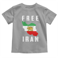Free Iran Revolution 2026 Toddler T Shirt Sun and Lion Flag Iranian Freedom Justice