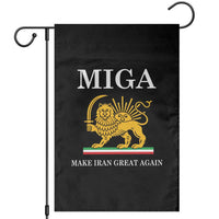 Make Iran Great Again Patriotic MIGA Garden Flag Lion and Sun Iranian Revolution Freedom Supporters