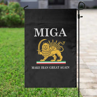 Make Iran Great Again Patriotic MIGA Garden Flag Lion and Sun Iranian Revolution Freedom Supporters