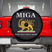 Make Iran Great Again Patriotic MIGA Spare Tire Cover Lion and Sun Iranian Revolution Freedom Supporters