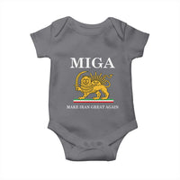 Make Iran Great Again Patriotic MIGA Baby Onesie Lion and Sun Iranian Revolution Freedom Supporters