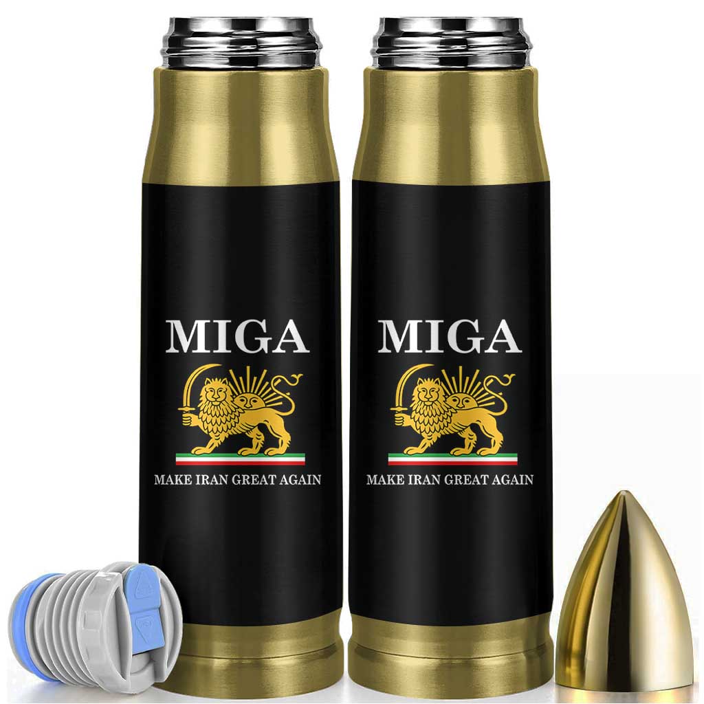 Make Iran Great Again Patriotic MIGA Bullet Tumbler Lion and Sun Iranian Revolution Freedom Supporters