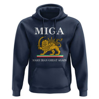 Make Iran Great Again Patriotic MIGA Hoodie Lion and Sun Iranian Revolution Freedom Supporters