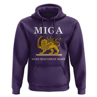 Make Iran Great Again Patriotic MIGA Hoodie Lion and Sun Iranian Revolution Freedom Supporters