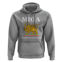 Make Iran Great Again Patriotic MIGA Hoodie Lion and Sun Iranian Revolution Freedom Supporters