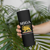 Make Iran Great Again Patriotic MIGA Skinny Tumbler Lion and Sun Iranian Revolution Freedom Supporters