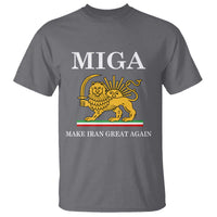 Make Iran Great Again Patriotic MIGA T Shirt Lion and Sun Iranian Revolution Freedom Supporters