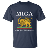 Make Iran Great Again Patriotic MIGA T Shirt Lion and Sun Iranian Revolution Freedom Supporters