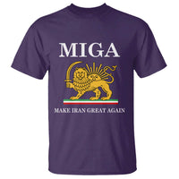 Make Iran Great Again Patriotic MIGA T Shirt Lion and Sun Iranian Revolution Freedom Supporters