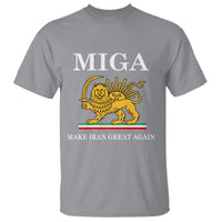 Make Iran Great Again Patriotic MIGA T Shirt Lion and Sun Iranian Revolution Freedom Supporters