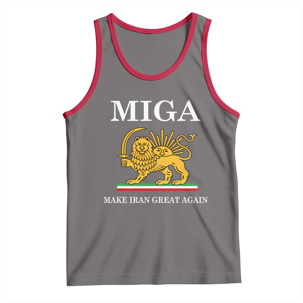 Make Iran Great Again Patriotic MIGA Tank Top Lion and Sun Iranian Revolution Freedom Supporters