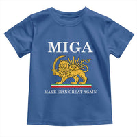 Make Iran Great Again Patriotic MIGA Toddler T Shirt Lion and Sun Iranian Revolution Freedom Supporters