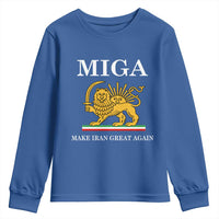 Make Iran Great Again Patriotic MIGA Youth Sweatshirt Lion and Sun Iranian Revolution Freedom Supporters