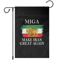 Make Iran Great Again Patriotic MIGA Garden Flag Lion and Sun Flag Iranian Revolution
