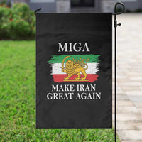 Make Iran Great Again Patriotic MIGA Garden Flag Lion and Sun Flag Iranian Revolution