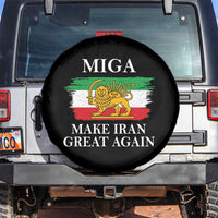 Make Iran Great Again Patriotic MIGA Spare Tire Cover Lion and Sun Flag Iranian Revolution