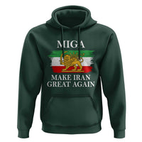 Make Iran Great Again Patriotic MIGA Hoodie Lion and Sun Flag Iranian Revolution