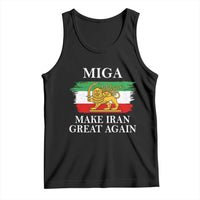 Make Iran Great Again Patriotic MIGA Tank Top Lion and Sun Flag Iranian Revolution