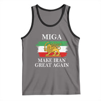 Make Iran Great Again Patriotic MIGA Tank Top Lion and Sun Flag Iranian Revolution
