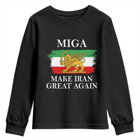 Make Iran Great Again Patriotic MIGA Youth Sweatshirt Lion and Sun Flag Iranian Revolution