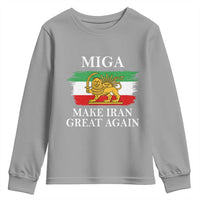 Make Iran Great Again Patriotic MIGA Youth Sweatshirt Lion and Sun Flag Iranian Revolution