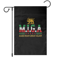 Make Iran Great Again Patriotic MIGA Garden Flag Lion and Sun Persian Flag Freedom Iranian Revolution