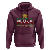 Make Iran Great Again Patriotic MIGA Hoodie Lion and Sun Persian Flag Freedom Iranian Revolution