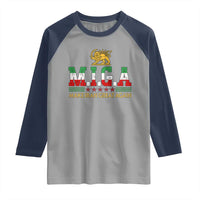 Make Iran Great Again Patriotic MIGA Raglan Shirt Lion and Sun Persian Flag Freedom Iranian Revolution