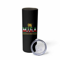 Make Iran Great Again Patriotic MIGA Skinny Tumbler Lion and Sun Persian Flag Freedom Iranian Revolution