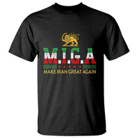 Make Iran Great Again Patriotic MIGA T Shirt Lion and Sun Persian Flag Freedom Iranian Revolution
